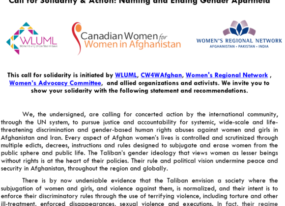 Naming and Ending Gender Apartheid